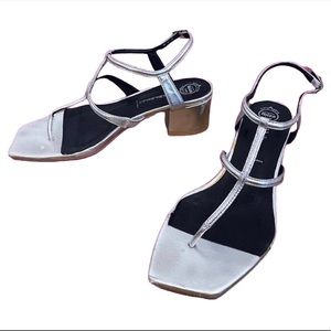 Jeffrey Campbell Silver Block Heels